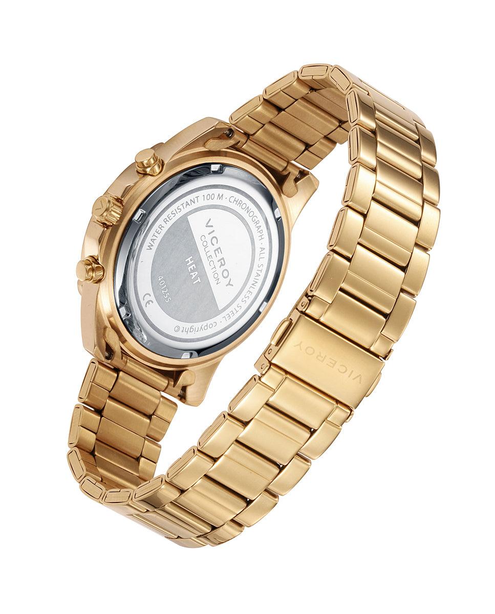 viceroy Reloj de hombre Heat cronógrafo de acero en Ip dorado Rebajas