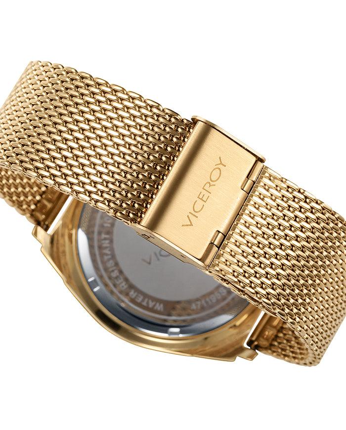 viceroy Reloj de hombre Magnum multifunción de acero IP dorado y malla milanesa Ofertas