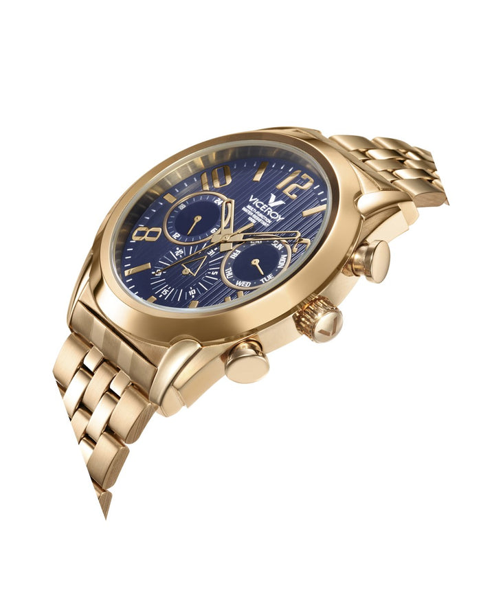 viceroy Reloj de hombre Magnum multifunción de acero Ip dorado Venta caliente