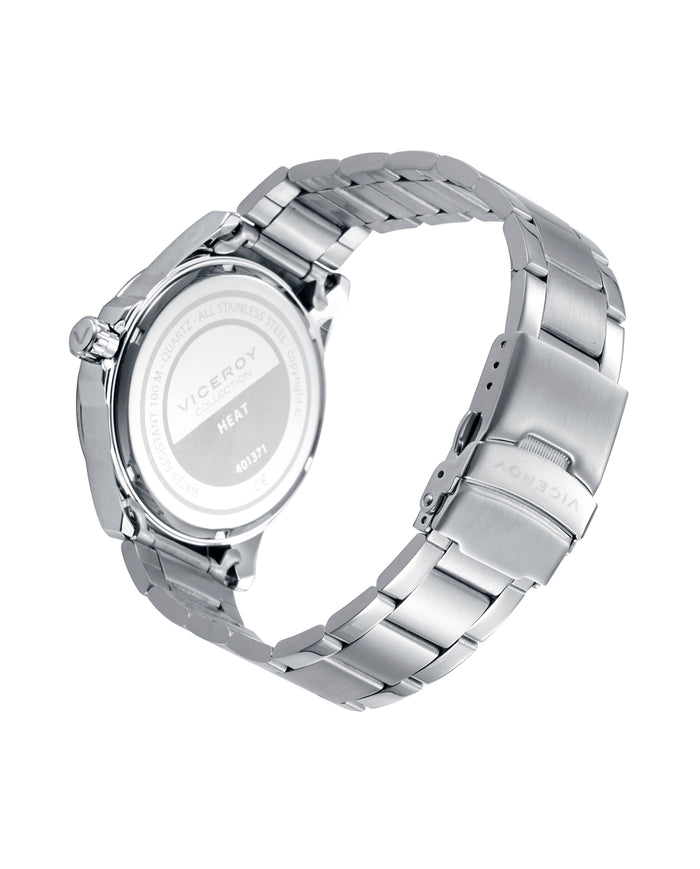 viceroy Reloj con caja y brazalete de acero y movimiento de cuarzo Ventas relámpago