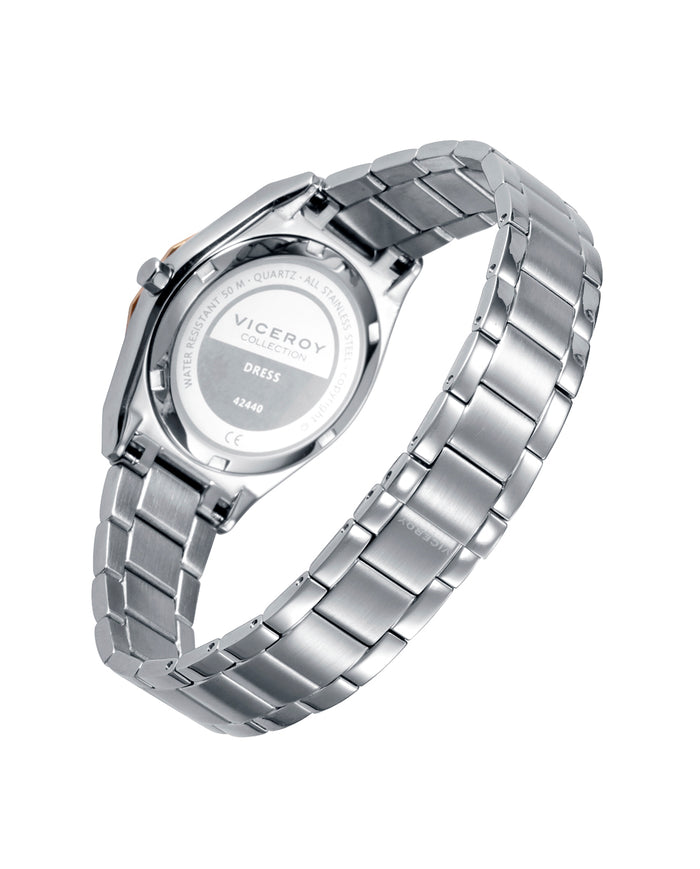 viceroy Reloj de Mujer Dress extraplano de acero con cristal zafiro Tienda de fábrica