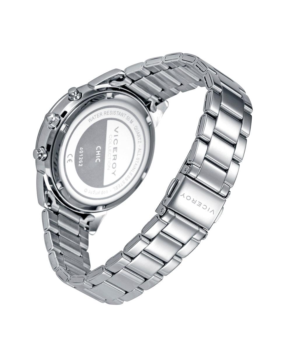viceroy Reloj de mujer Chic de acero multifunción con esfera de madreperla y bisel con circonitas En oferta
