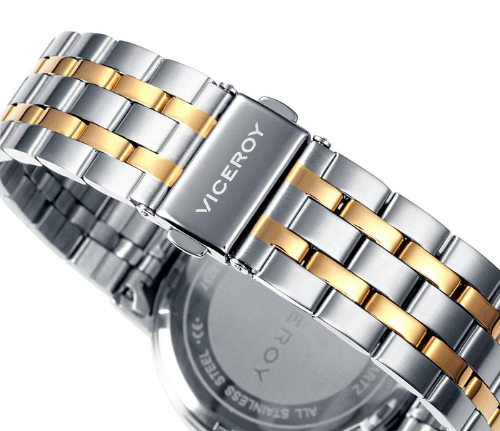 viceroy Reloj de hombre Viceroy con brazalete bicolor y esfera blanca Descuentos del mes