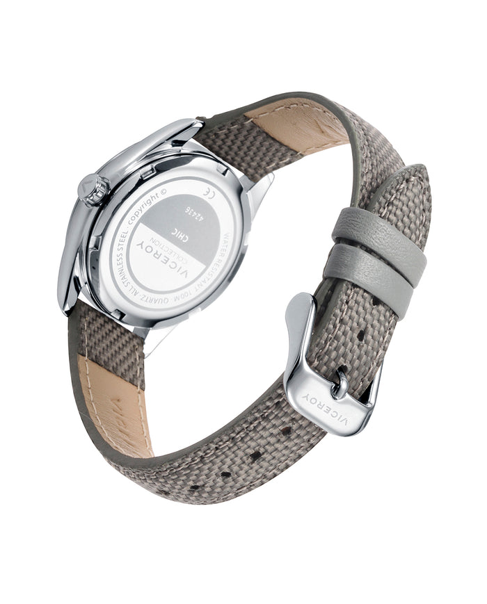 viceroy Reloj de mujer Chic con caja de acero y correa de nylon gris Descuento por venta flash