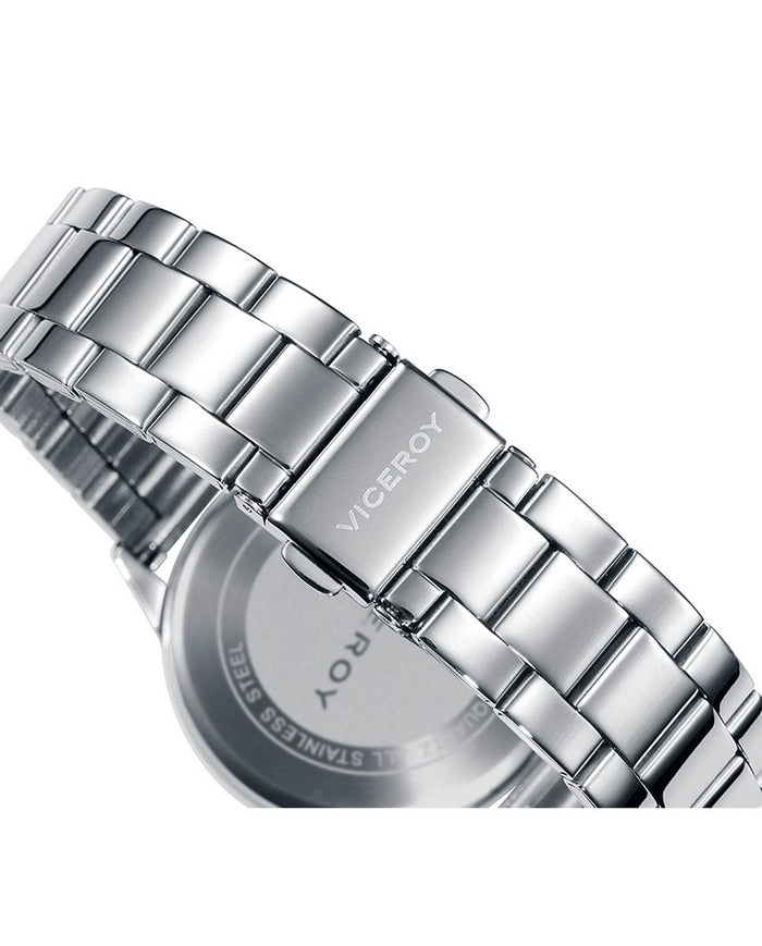 viceroy Reloj de mujer Chic multifunción de acero y esfera plateada Rebajas de fin de temporada