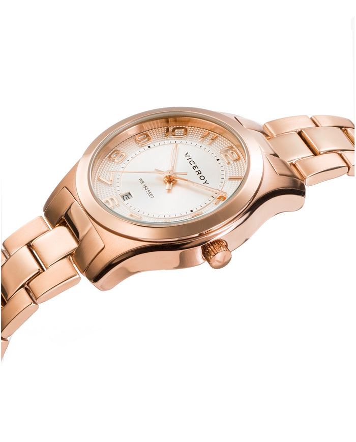 viceroy Reloj de mujer Grand 3 agujas de acero IP rosado Precio ultrabajo