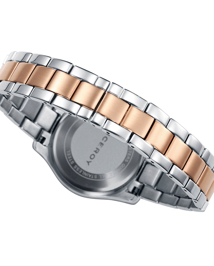 viceroy Reloj de mujer Grand 3 agujas de acero con IP rosa Devoluciones gratuitas