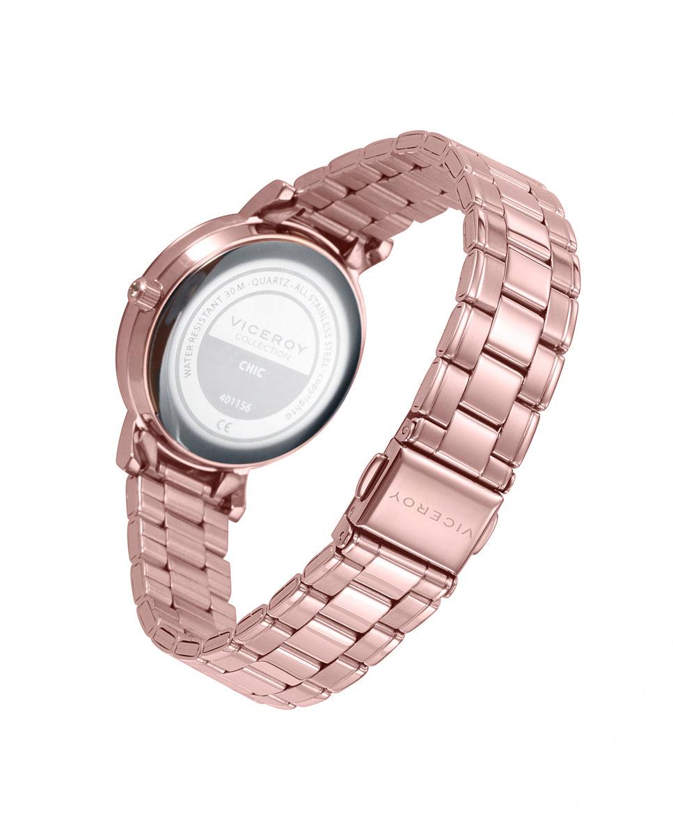 viceroy Reloj de mujer Chic con caja y brazalete de acero rosa 2025
