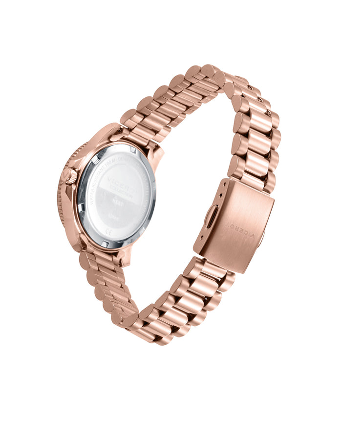 viceroy Reloj caja de acero Ip rosa con bisel de aluminio en color rosa Rebajas