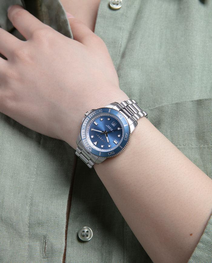 viceroy Reloj caja de acero con bisel de aluminio en color azul En oferta
