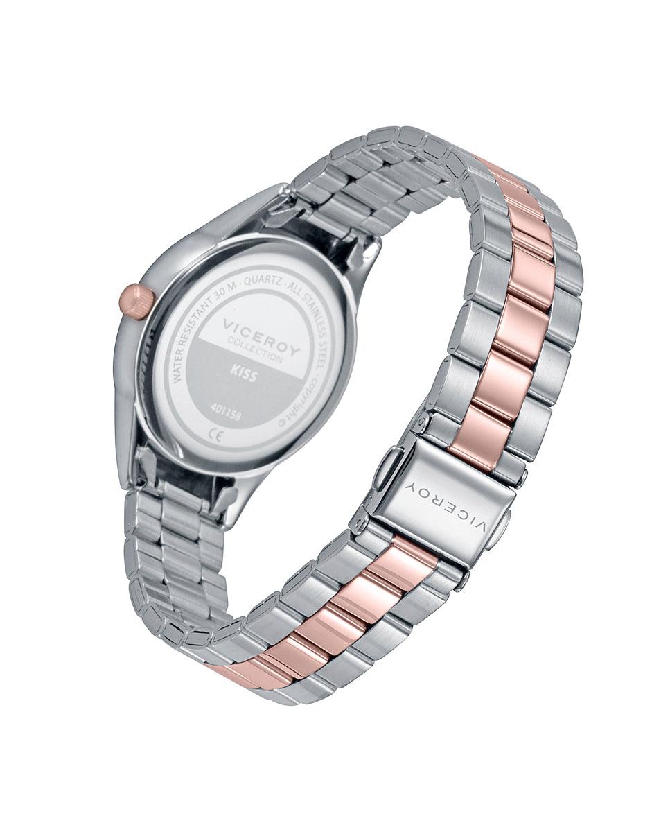 viceroy Reloj de mujer Kiss con caja y brazalete de acero bicolor Gran oferta