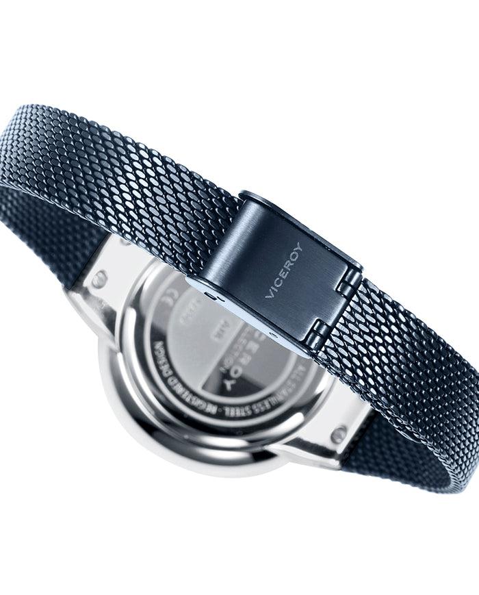 viceroy Reloj de mujer Air de acero y malla milanesa con IP azul Liquidación