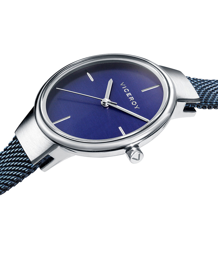 viceroy Reloj de mujer Air de acero y malla milanesa con IP azul Liquidación