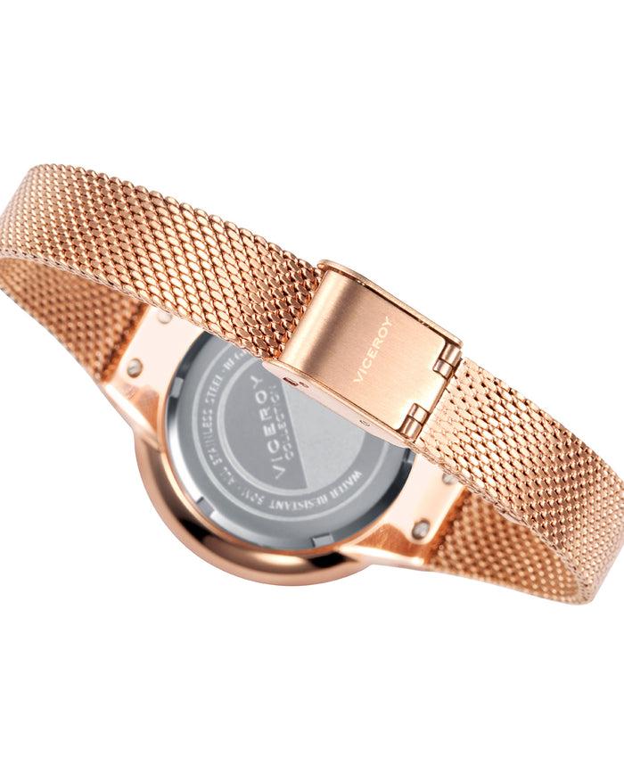 viceroy Reloj de mujer Air 42350-07 de acero con IP rosa y malla milanesa Mejor oferta