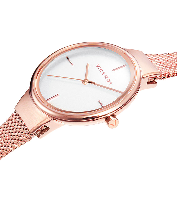 viceroy Reloj de mujer Air 42350-07 de acero con IP rosa y malla milanesa Mejor oferta