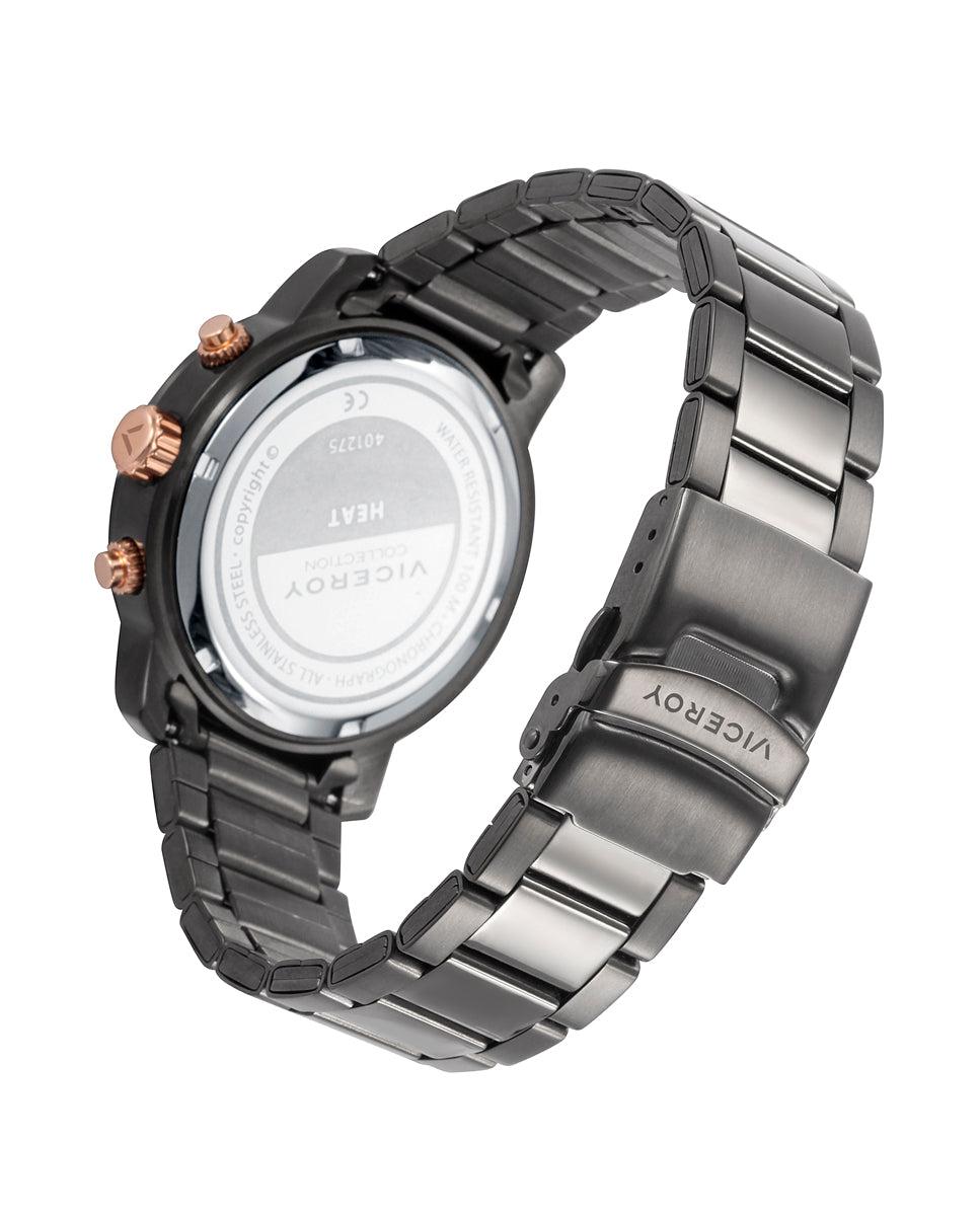 viceroy Reloj de hombre Heat de acero con cronógrafo y esfera negra Oferta especial