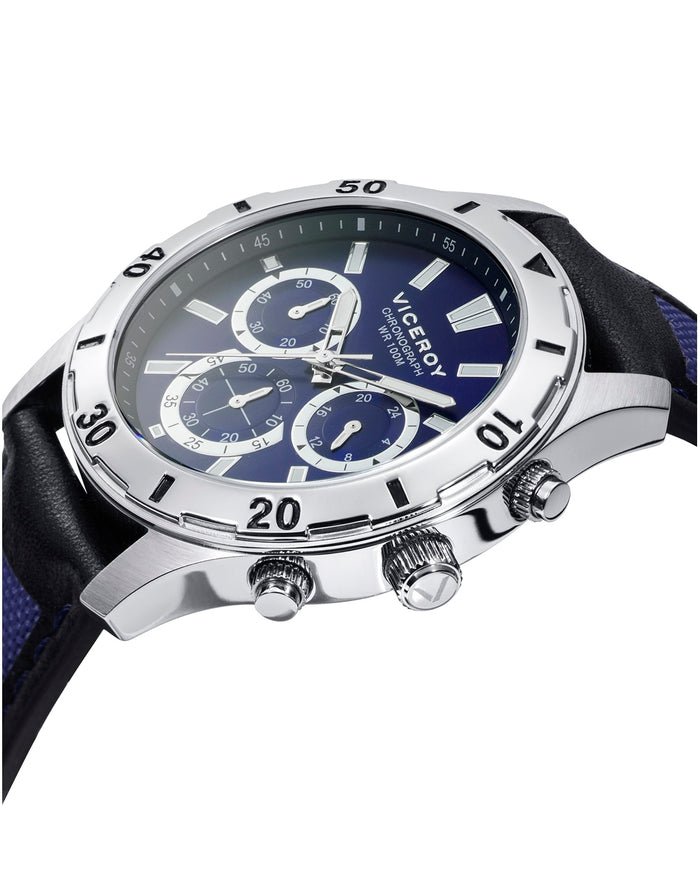 viceroy Reloj de hombre Heat cronógrafo de acero y correa de nylon y piel ÚLTIMAS EDICIONES
