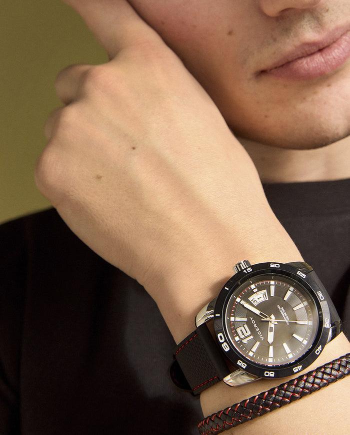 viceroy Reloj de hombre Heat con caja de acero y correa negra de silicona Precio de fábrica