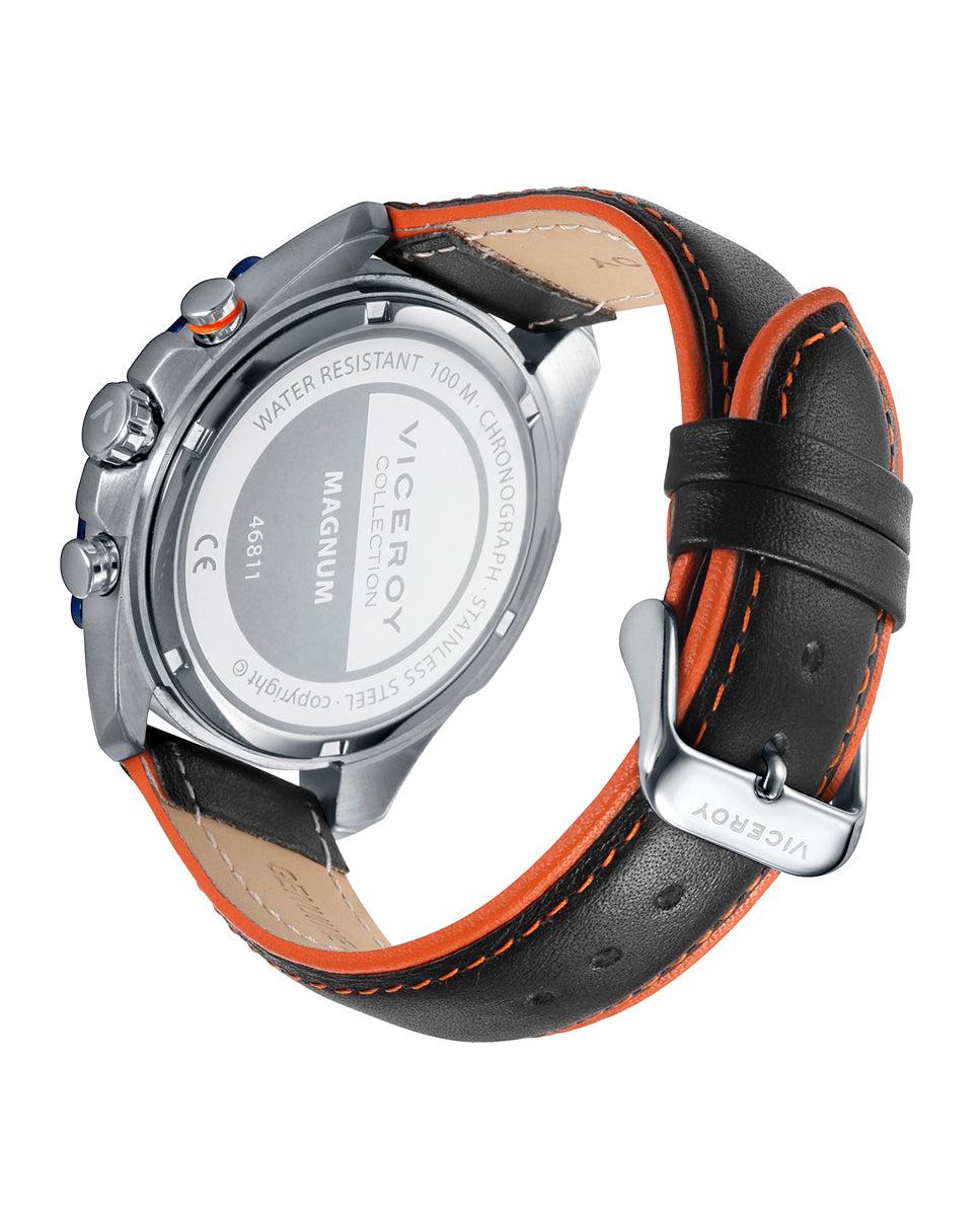 viceroy Reloj de hombre Viceroy Magnum con cronógrafo y correa de piel Oferta especial de fábrica