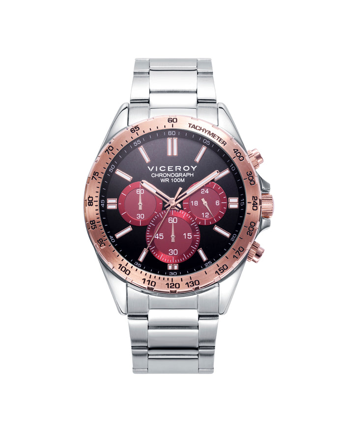viceroy Reloj de hombre Magnum con caja y brazalete de acero