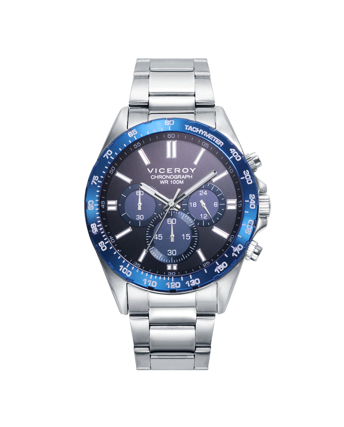 viceroy Reloj de hombre Magnum con caja y brazalete de acero