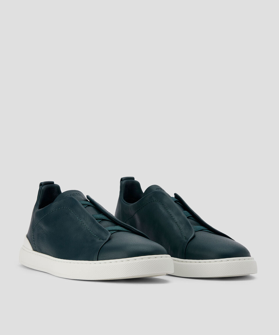 Zegna Tenis casuales en piel Triple Stitch Hombre Rebajas top