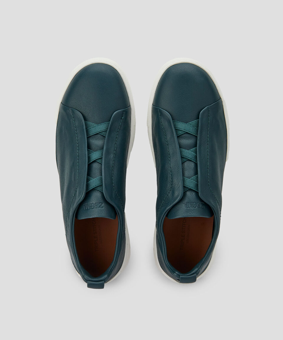 Zegna Tenis casuales en piel Triple Stitch Hombre Rebajas top