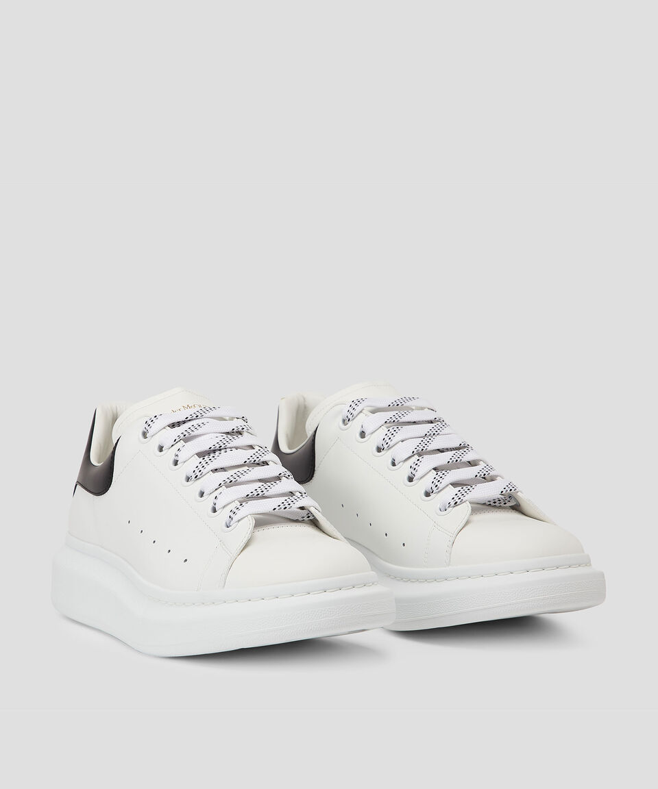 McQueen Tenis casuales con plataforma Larry en piel blancos Hombre Oferta especial