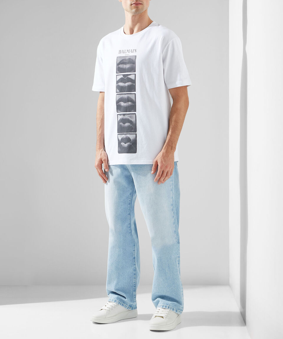 Balmain Playera cuello redondo manga corta Hombre Último día