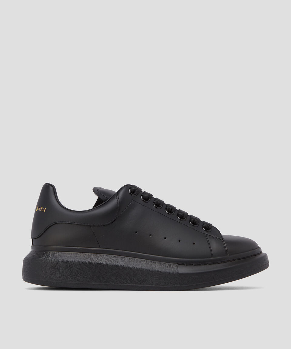 McQueen Tenis de piel con logotipo en talón Hombre