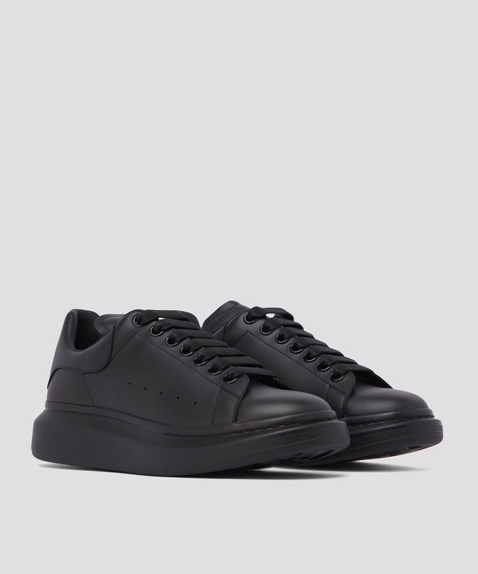 McQueen Tenis de piel con logotipo en talón Hombre Liquidación