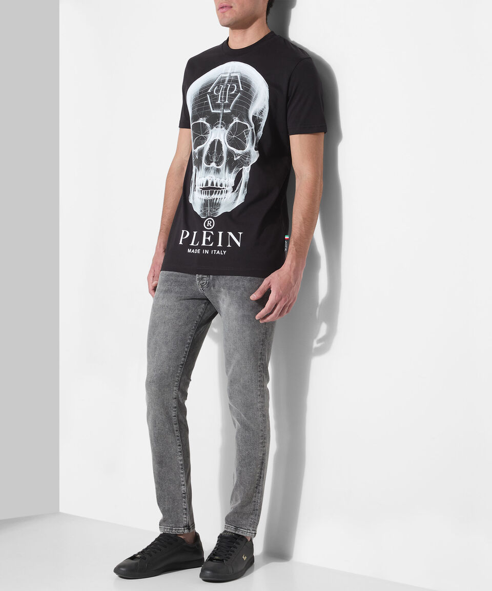 Philipp Plein Playera de cuello redondo con manga corta estampada Hombre Envío internacional gratuito