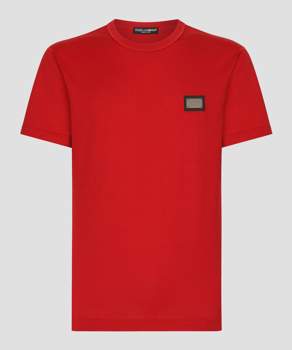 DOLCE & GABBANA Playera Cuello Redondo Manga Corta Hombre