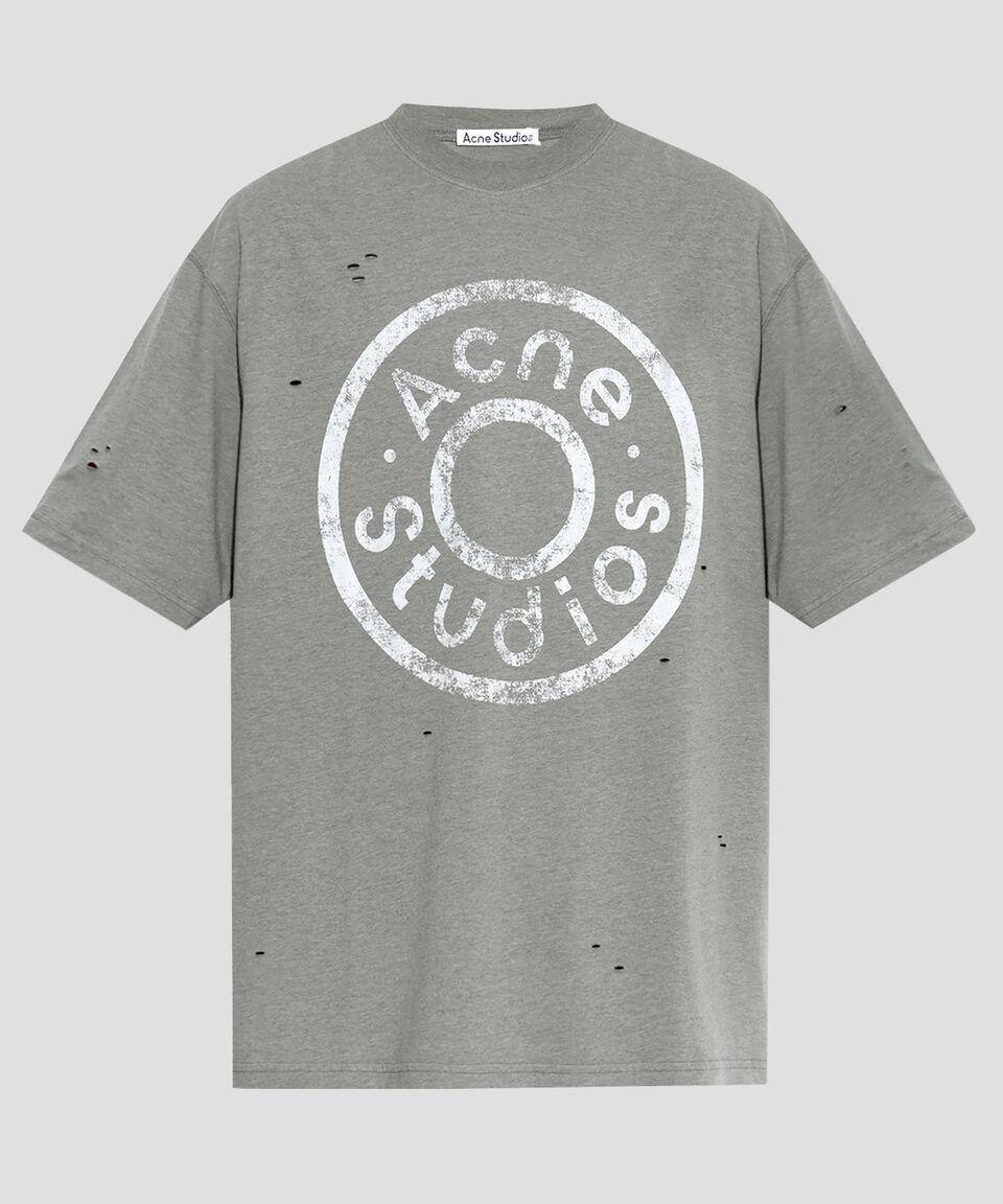 ACNE STUDIOS Playera de cuello redondo con manga corta estampada Hombre En oferta