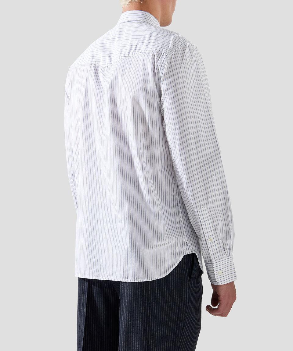 Officine Générale Camisa de rayas con manga larga Hombre Descuentos del mes
