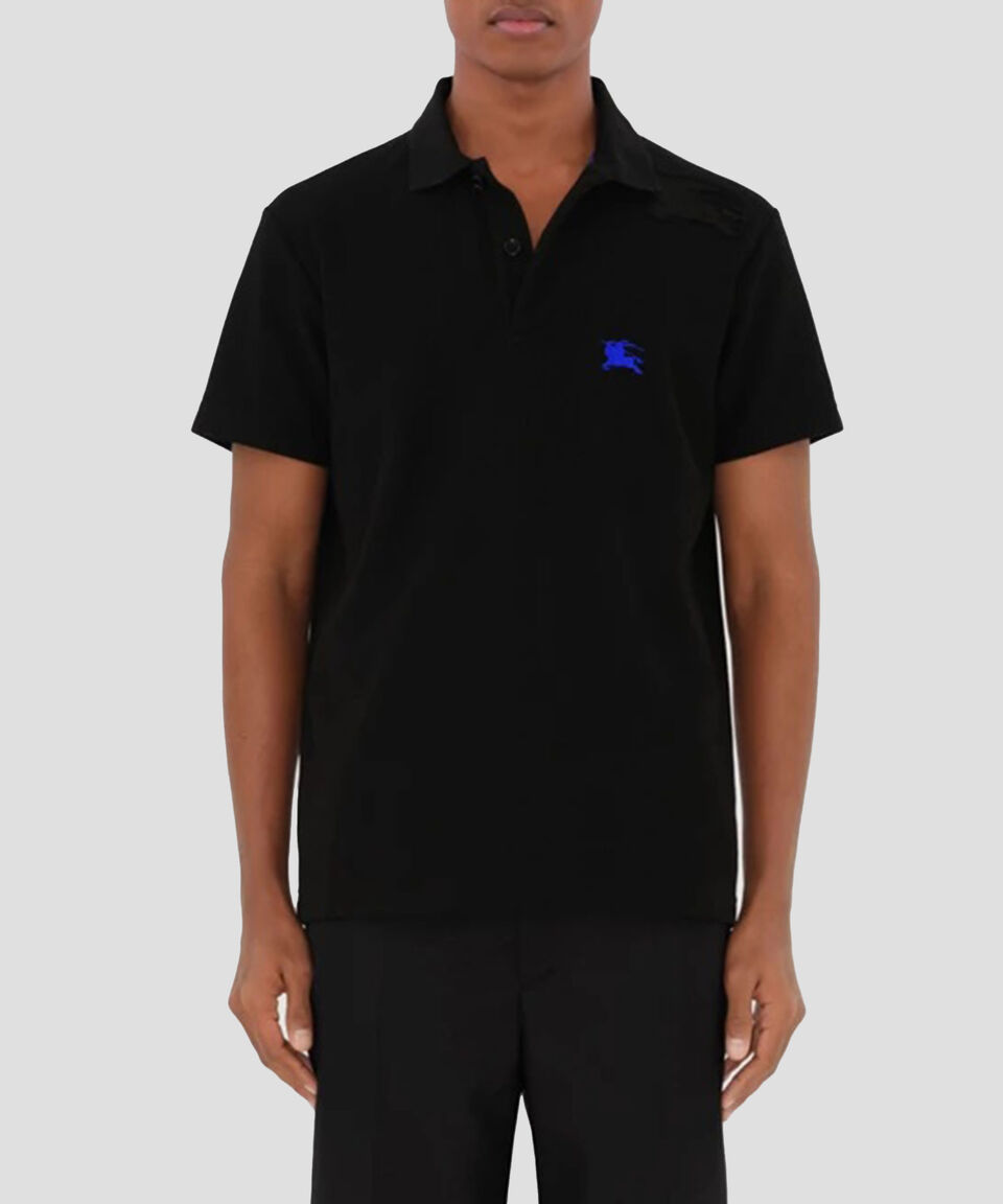 Burberry Playera tipo polo de manga corta con bordado Hombre