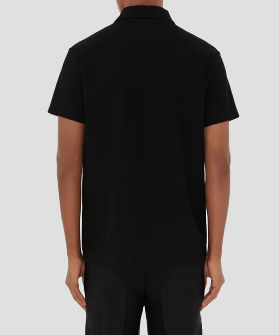 Burberry Playera tipo polo de manga corta con bordado Hombre Ofertas de temporada