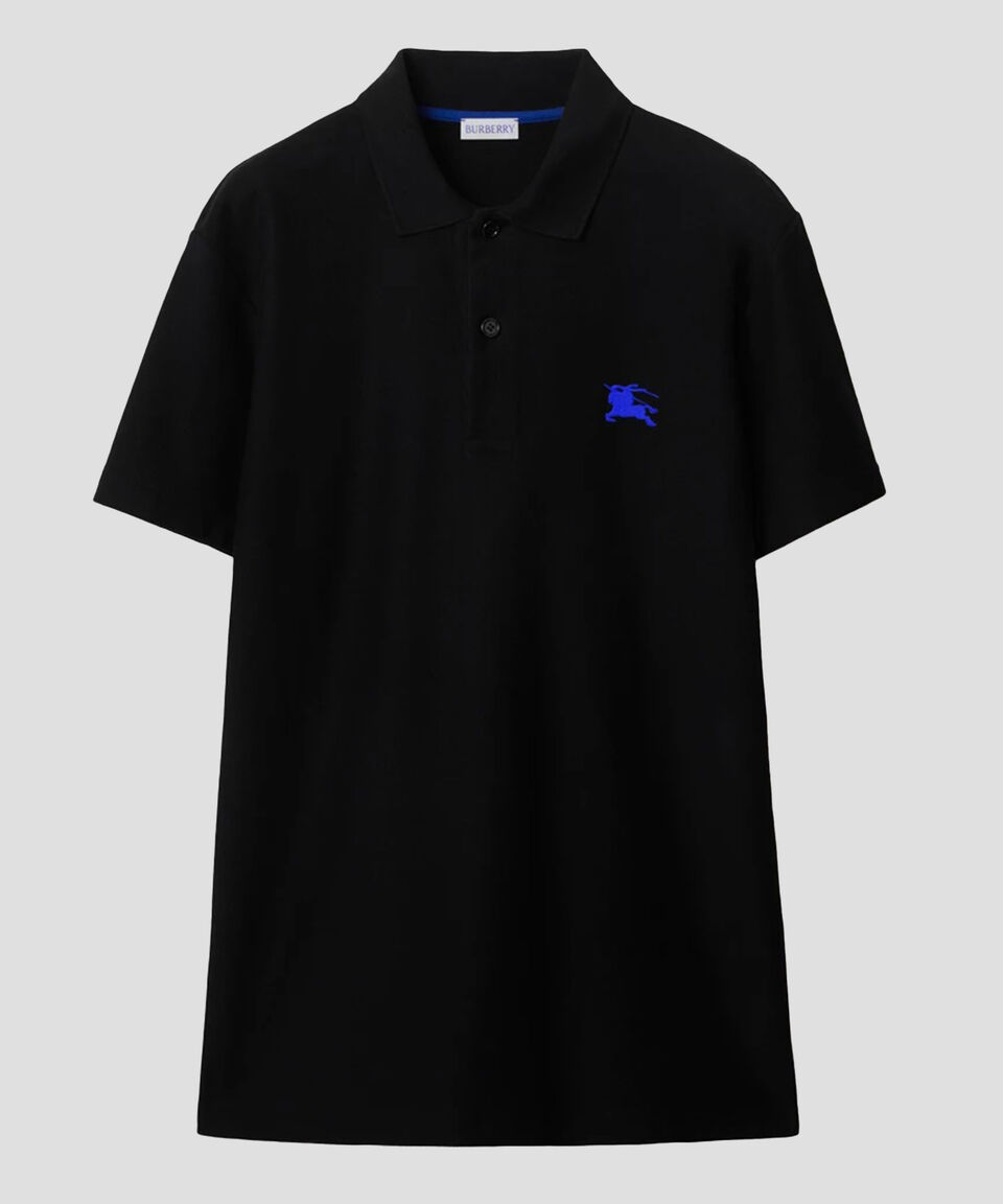 Burberry Playera tipo polo de manga corta con bordado Hombre Ofertas de temporada