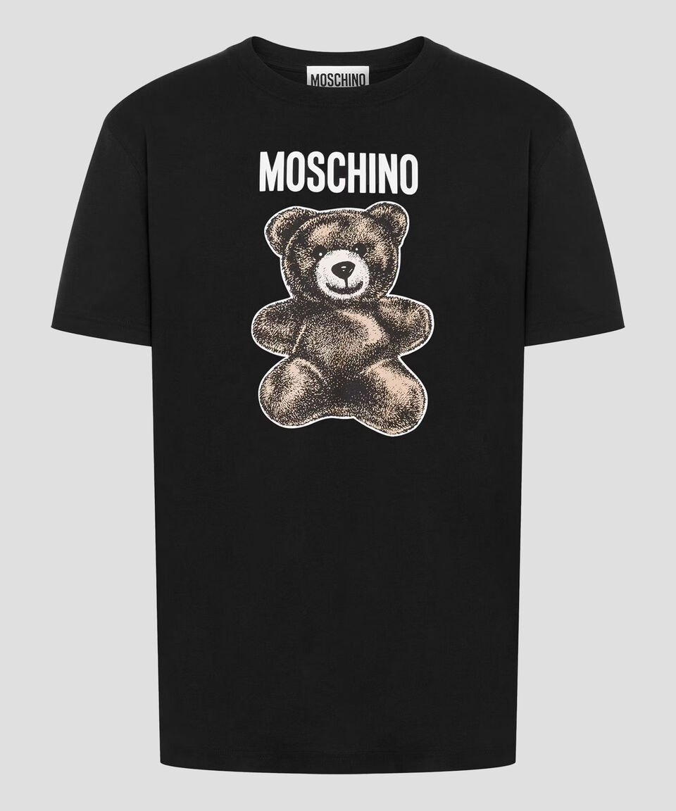 Moschino Playera de cuello redondo y manga corta Teddy Bear Hombre Rebajas de fin de temporada