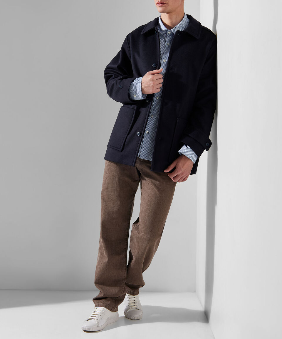 Officine Générale Camisa de cuadros con manga larga Hombre Gran oferta