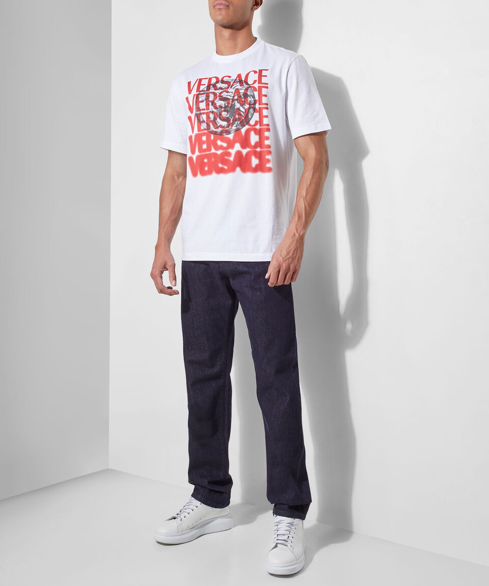 Versace Playera Cuello Redondo Manga Corta Hombre Descuento
