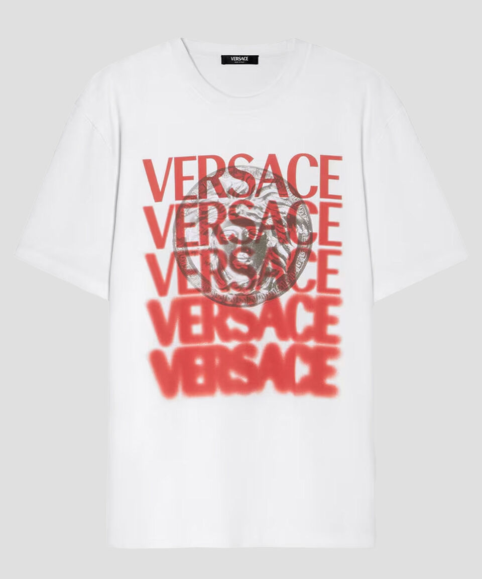 Versace Playera Cuello Redondo Manga Corta Hombre Descuento