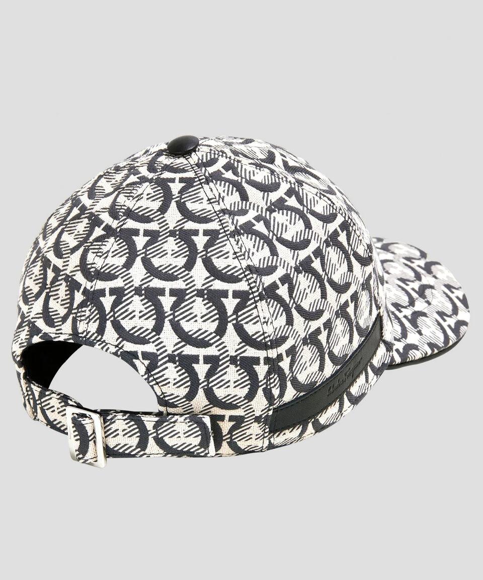 Ferragamo Gorra de béisbol con estampado Gancini entrelazado Hombre Liquidación