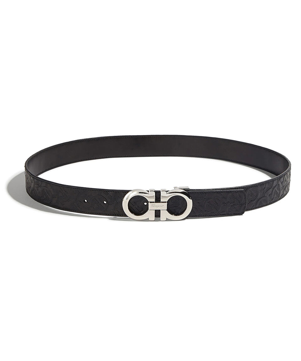 Ferragamo Cinturón reversible y ajustable Gancini Hombre