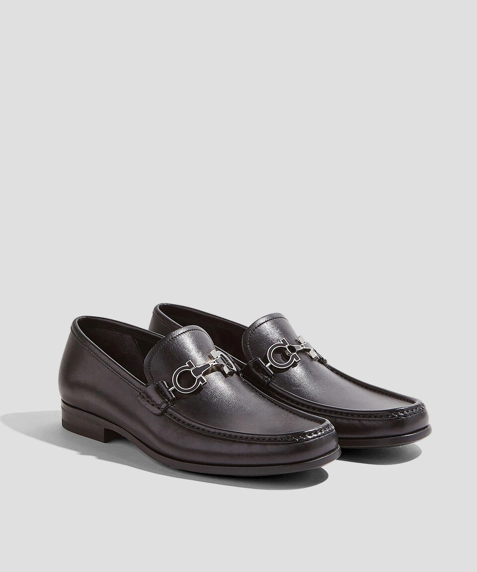 Ferragamo Mocasín Gancini Bit reversible Hombre Precio de fábrica