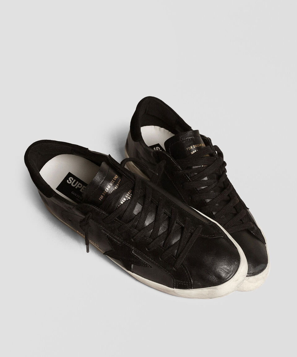 Golden Goose Deluxe Brand Tenis casuales Super-Star en piel Hombre Tienda de fábrica
