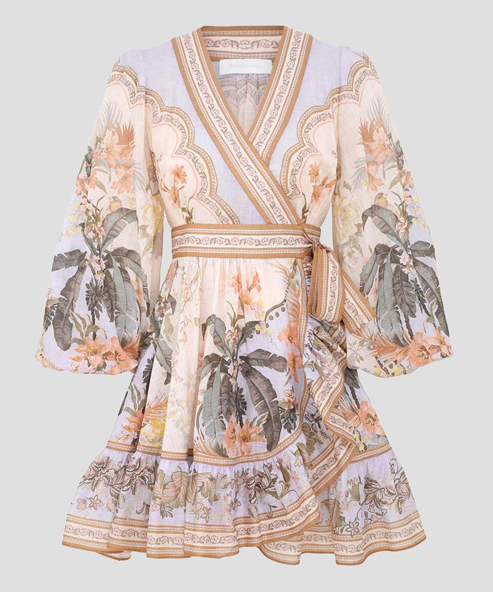 Zimmermann Vestido mini con manga larga estampado Wylie Mujer Precios de Black Friday