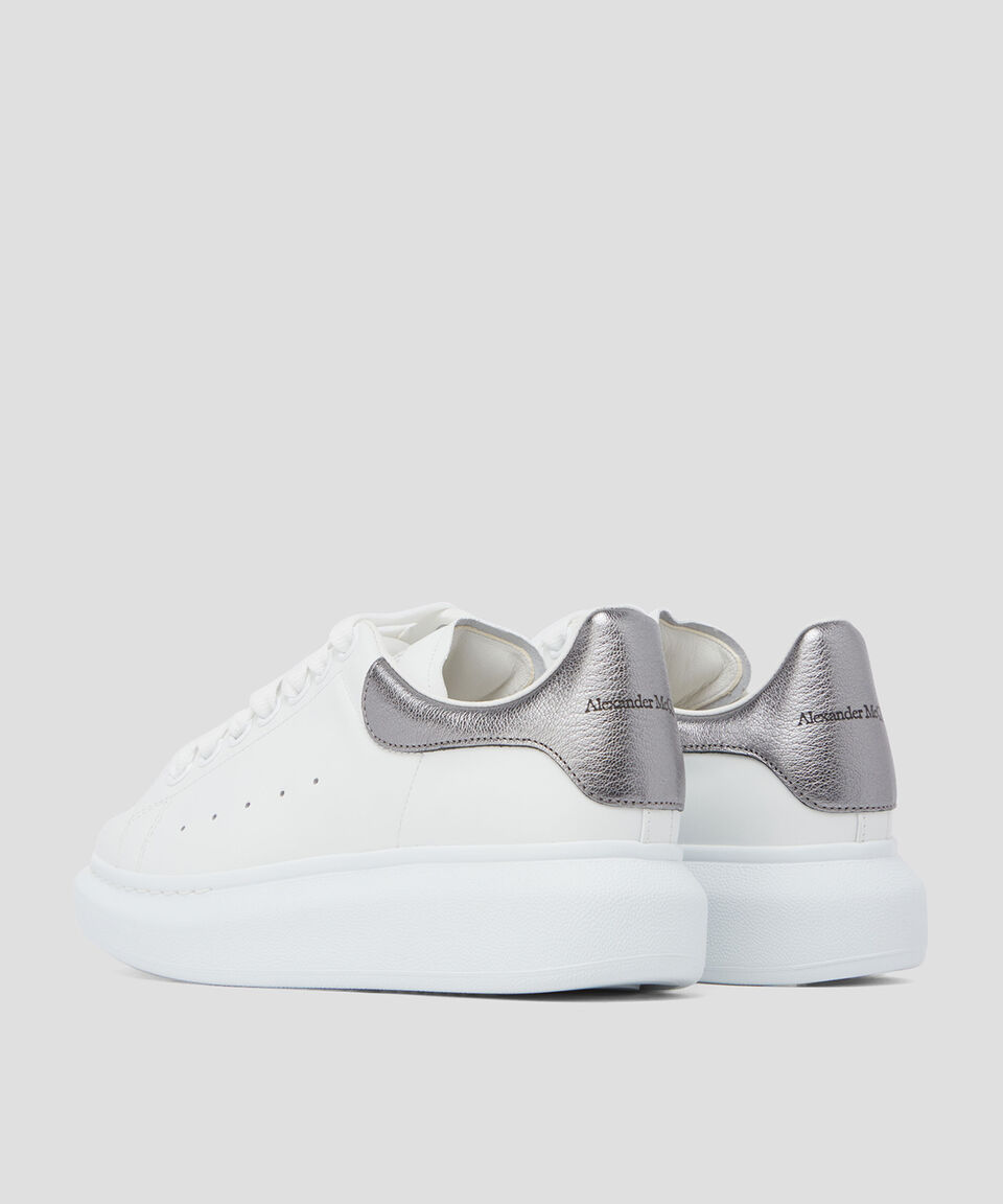 McQueen Tenis de piel Exagerated con talón a contraste Mujer En oferta