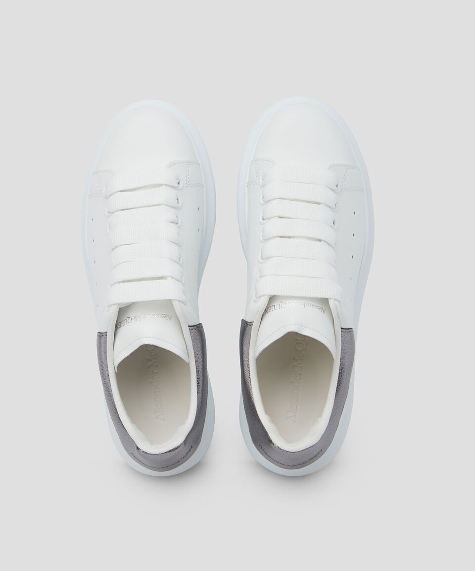 McQueen Tenis de piel Exagerated con talón a contraste Mujer En oferta