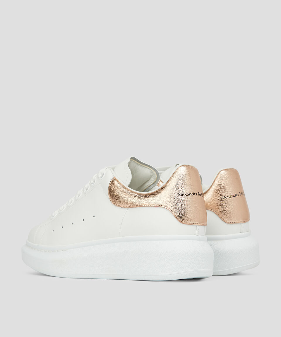 McQueen Tenis de piel Larry con talón metalizado Mujer Rebajas
